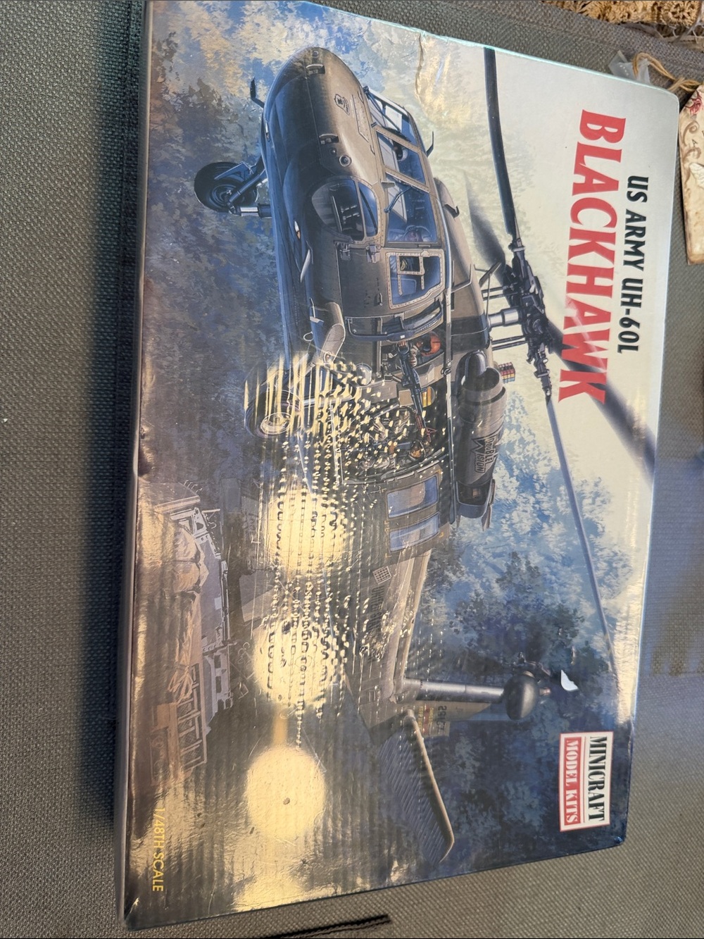 Blackhawk UH-60L Military Helicopter Model Kit - Black by Minicraft
